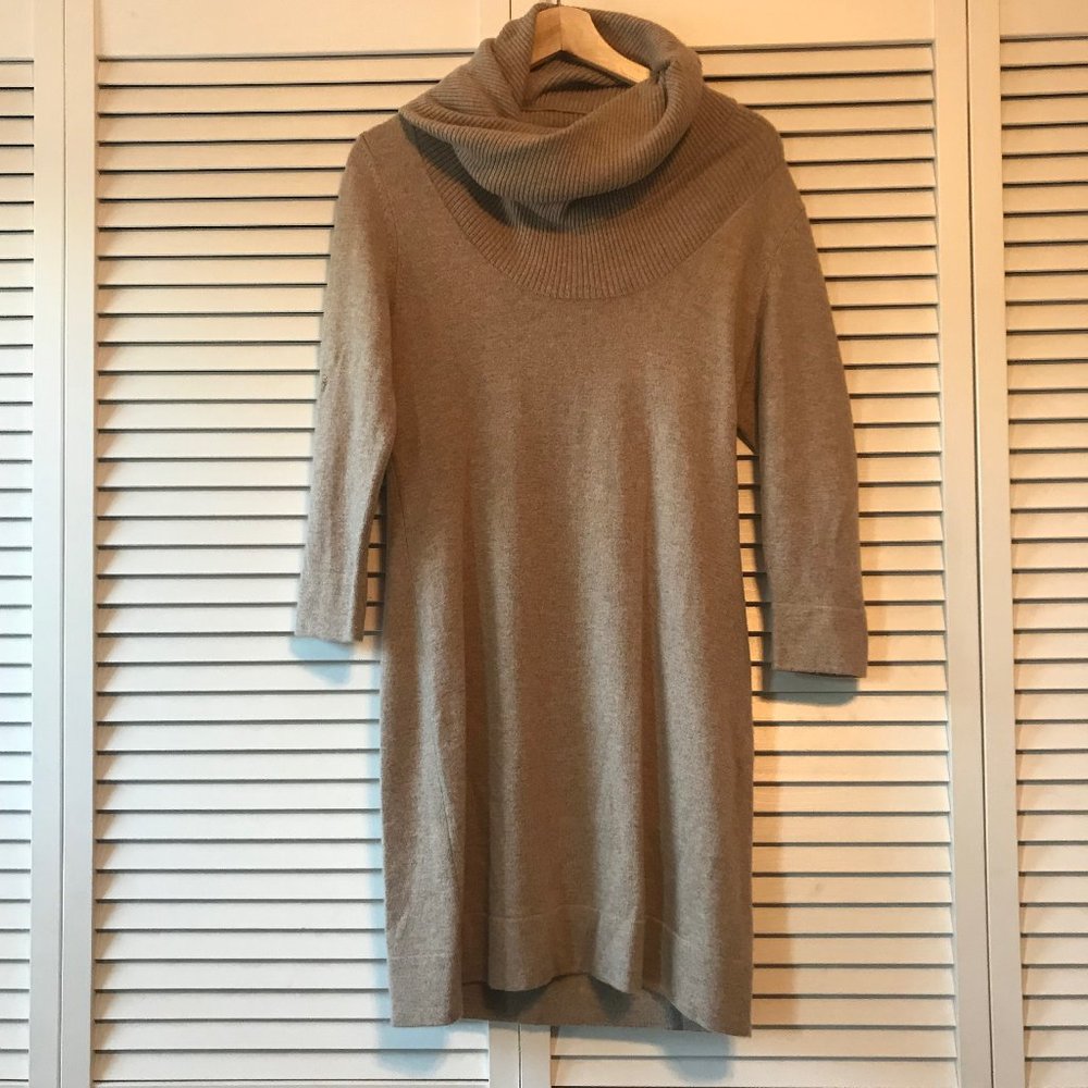 Banana Republic 100% cashmere turtleneck dress